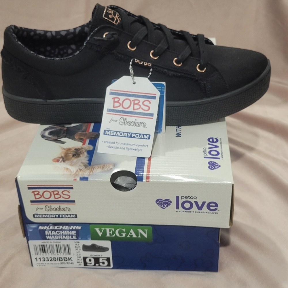 Skechers BOBS Black Women Sneakers
